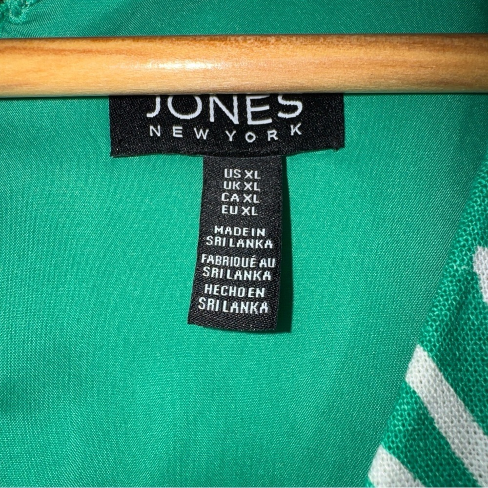 Jones New York Kelly Green Linen Blend Sea Shell Sleeveless Dress XL NWT - Picture 7 of 11